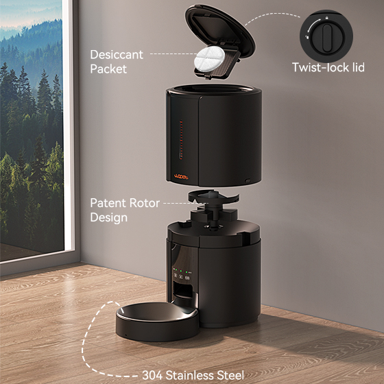 WOpet Castle WiFi Pet Feeder Automatic Cat Feeder with App Control