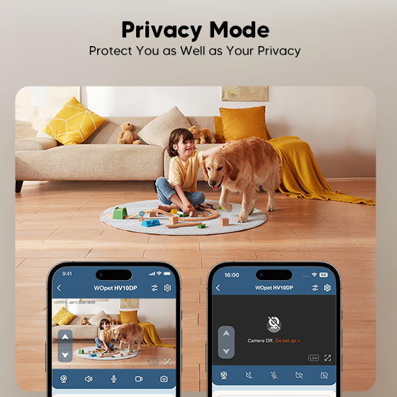 WOpet Heritage View Automatic Pet Feeder with Camera [Dual Bowls]