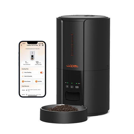 wopet automatic pet feeder with app control