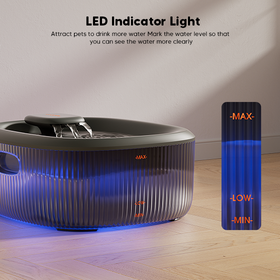 WOpet Basin Pet Water Fountain for Large Dogs Water Fountain 6L Capacity